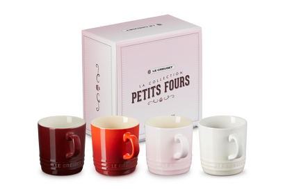 Koffiekopjes Set van 4 Petits Fours in Aardewerk