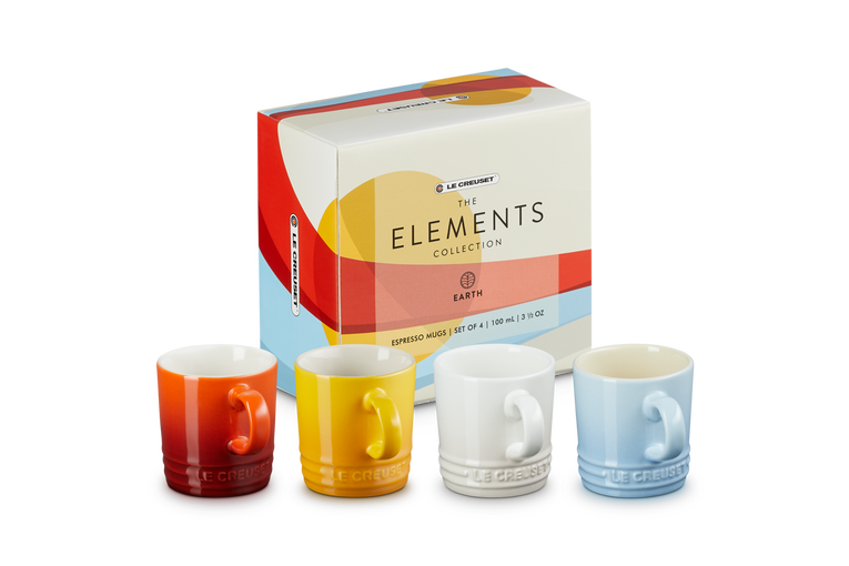 Disciplinair test controller Espressokopjes Set van 4 Elements in Aardewerk | Le Creuset NL | Le Creuset