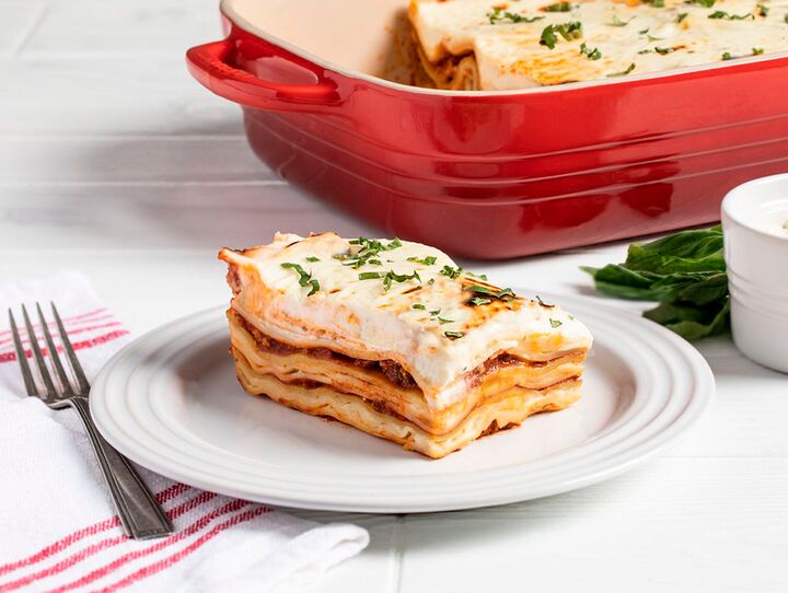 Traditionele Italiaanse Trattoria-lasagne