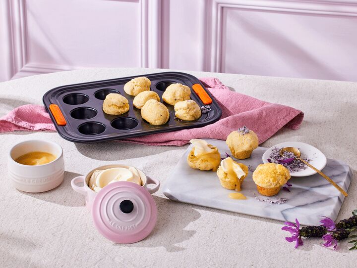 Mini-scones met lavendel en citroen